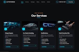 make a high end UI UX animated website