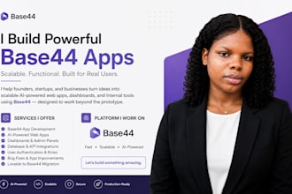 develop base 44 app, bug fixing base 44, base 44 automation as an expert