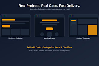build a fast custom business website with ai assisted development