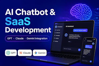 develop ai powered saas app or mobile app with gpt API
