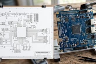 pcb layout, electronic and embedded board and circuit schematic pcb design