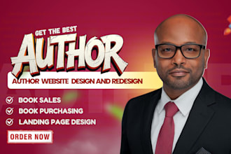 design book author website, author website, ebook website, author landing page
