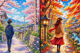 draw cute pixel art portrait anime pixel art background fan art pixel pfp avatar