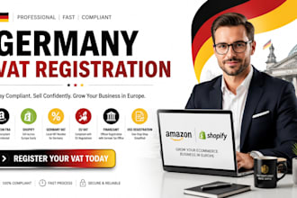 handle germany vat registration for ecommerce amazon and shopify sellers
