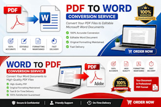 convert PDF to word and word to PDF with perfect formatting