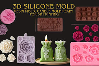create custom silicone mold, plastic injection mold and cad design