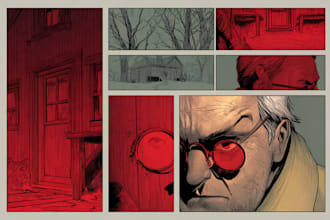 draw special comic illustration or graphic novel
