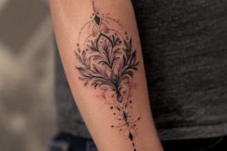 create a tattoo design of tattoo sleeve