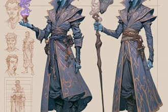 design fantasy character art and fantasy character art