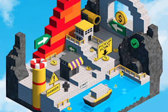 create roblox game map