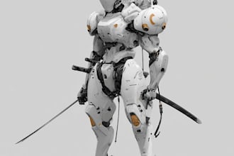 design sci fi mecha and robot concept artc