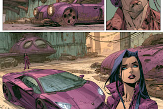 draw graphic novel and comic book illustration