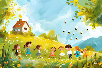 do premium children book editing, children book illustration