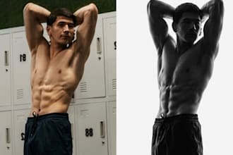 create realistic ai photo edits,fitness body transformations