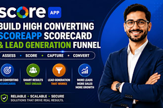 build high converting scoreapp scorecard and lead generation funnel, score app