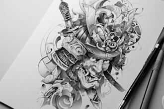 create unique japanese tattoo design