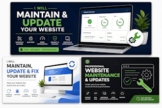 maintain, update and fix your landing page website