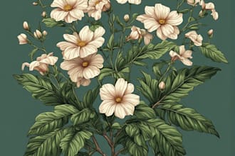 create detailed botanical illustrations and plant art