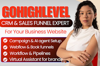 setup gohighlevel CRM automation sales pipeline ghl sales funnel for business