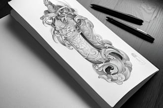create design japanese art style