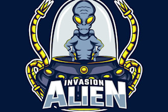 design attractive alien logo