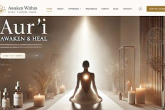 build wix spiritual website meditation coach website holistic healing website