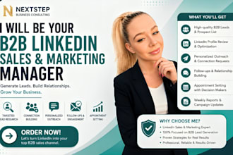 be your b2b linkedin sales and marketing manager