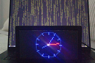 build a custom esp32 led matrix display with clock, weather and crypto