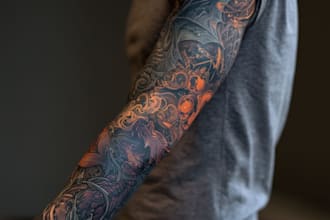 create custom tattoo design, tattoo sleeve art