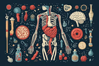 do professional medical, anatomy and scientific illustration
