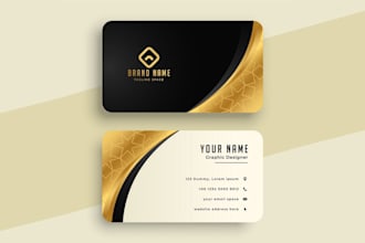 create minimalist business card and premium design