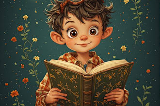 illustrate fun and colorful children book characters