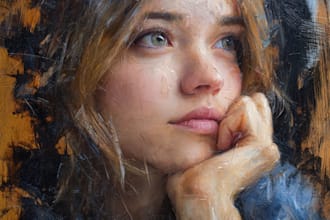 paint a real oil painting on canvas with free shipping