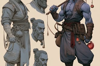 dnd character art and dnd character design