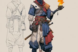 dnd character design and art