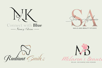design luxury aesthetic beauty skin care cosmetics makeup logo