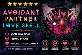 do avoidant partner love spell, reconciliation spell, communication spell