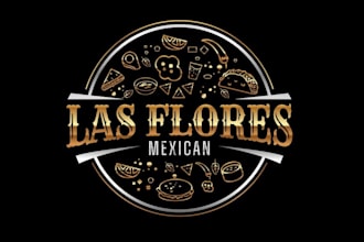 create a beautiful mexican restaurant logo with new concepts