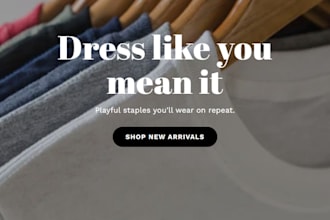 create a eye catching shopify website with voicebot