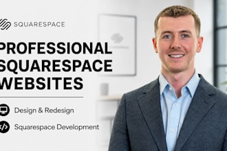 build squarespace website, design or redesign squarespace website development