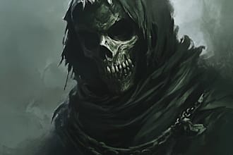 draw terrifying horror characters and monsters