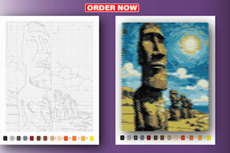create unique mystery mosaic color by number coloring book