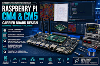 design raspberry pi cm4 cm5 carrier board and embedded firmware