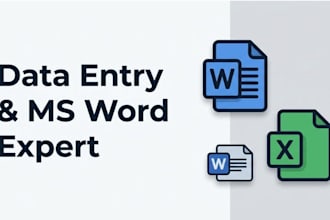 be your data entry and ms word expert