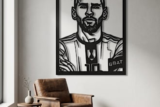 design cnc laser cutting vector files and metal wall art dxf
