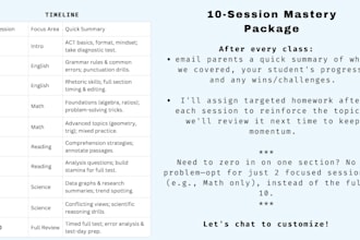 tutor you for the act and help you improve your act score