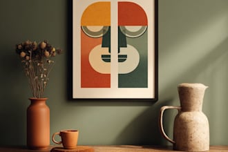 design typography printable wall art, poster