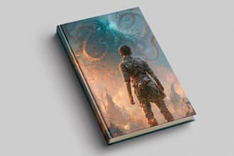 design book cover, fantasy book cover, fictional book cover