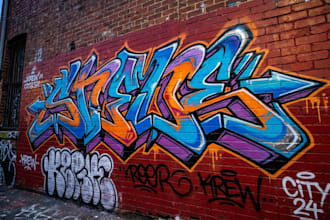 design graffiti designs, murals and wall arts