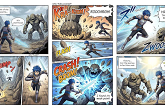 draw custom comic pages, manga or webtoons for you
